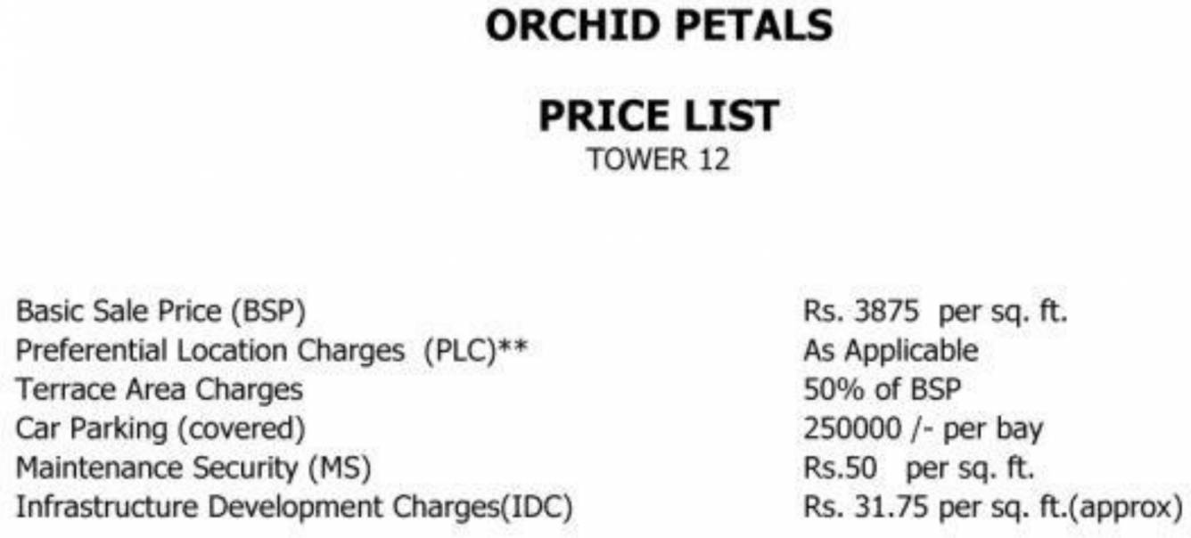 petals Construction Linked Payment (CLP) Payment Plan