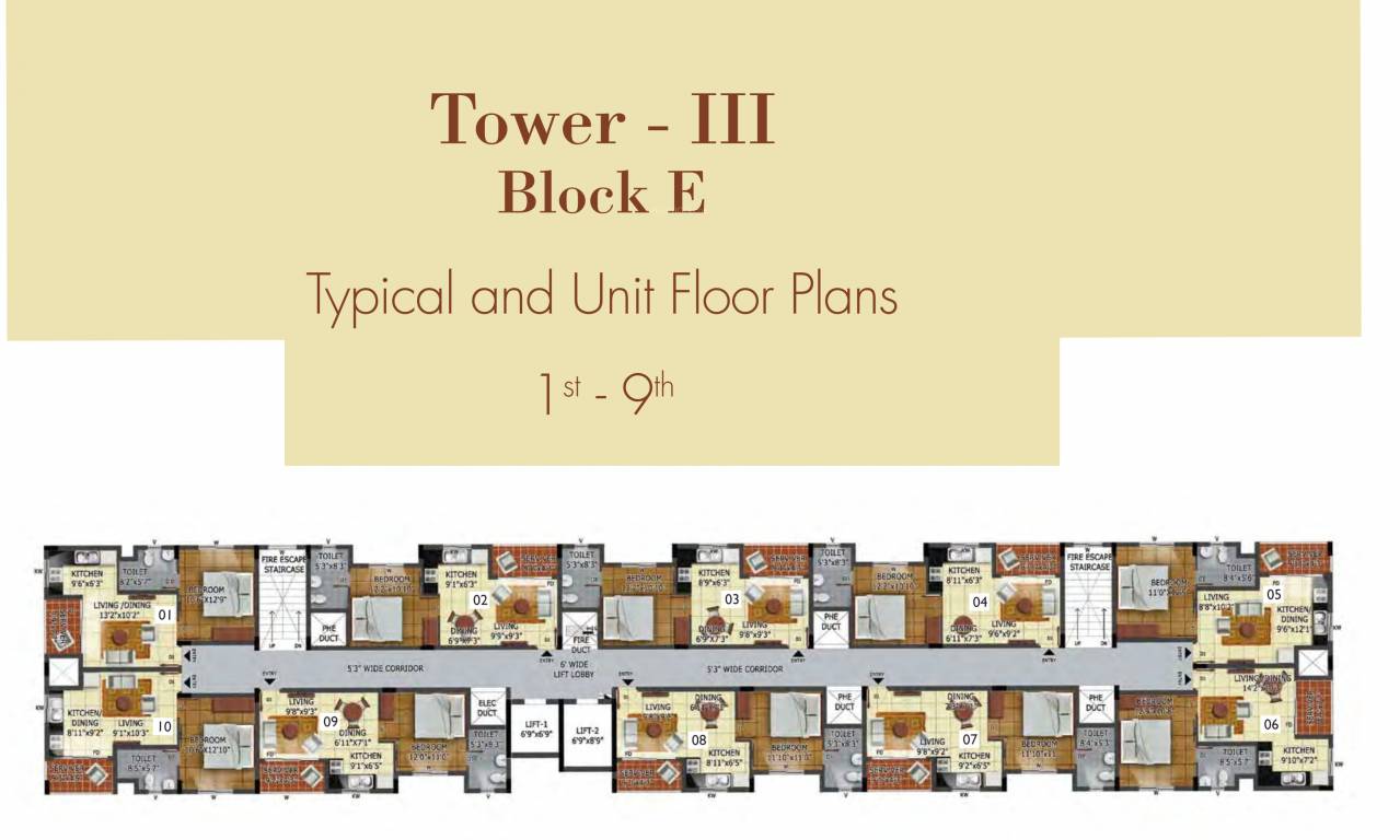  mandarin Tower 3 Cluster Plan From 1st To 9th Floor