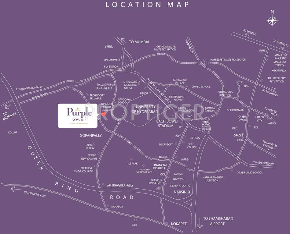  purple town Images for Location Plan of Manjeera Purple Town