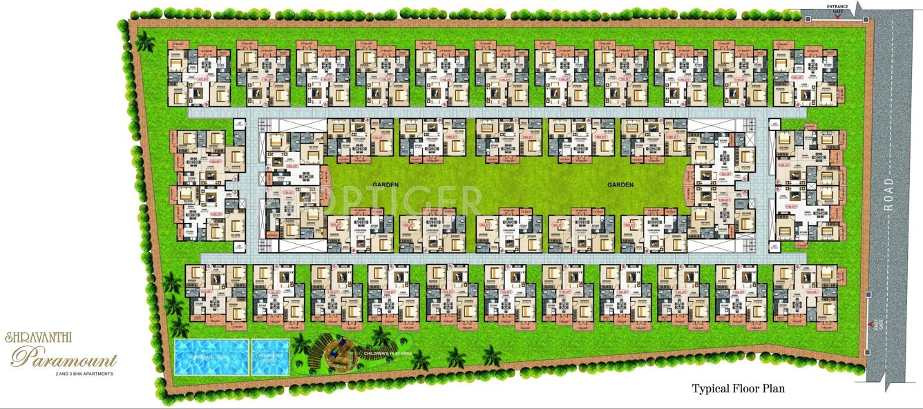  paramount Images for Cluster Plan of Shravanthi Paramount