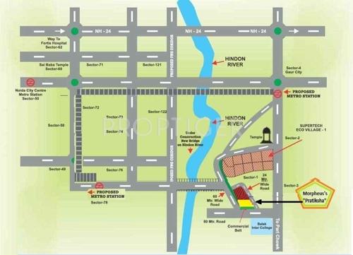  pratiksha Images for Location Plan of Morpheus Pratiksha
