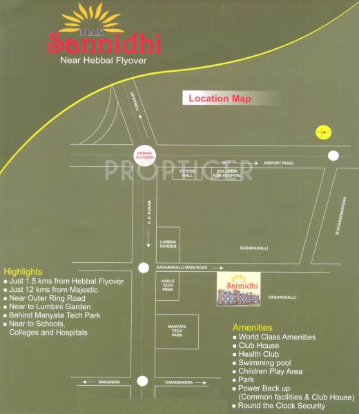 Location Plan maxworth sannidhi Location Plan