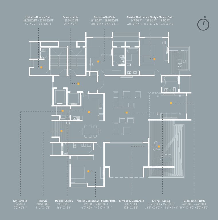 seher Seher Even Floor Cluster Plan