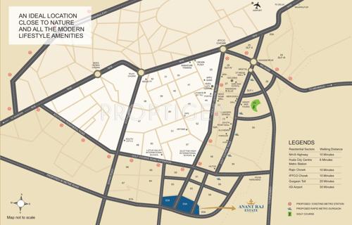  estate-plots Images for Location Plan of Anant Anant Raj Estate Plots