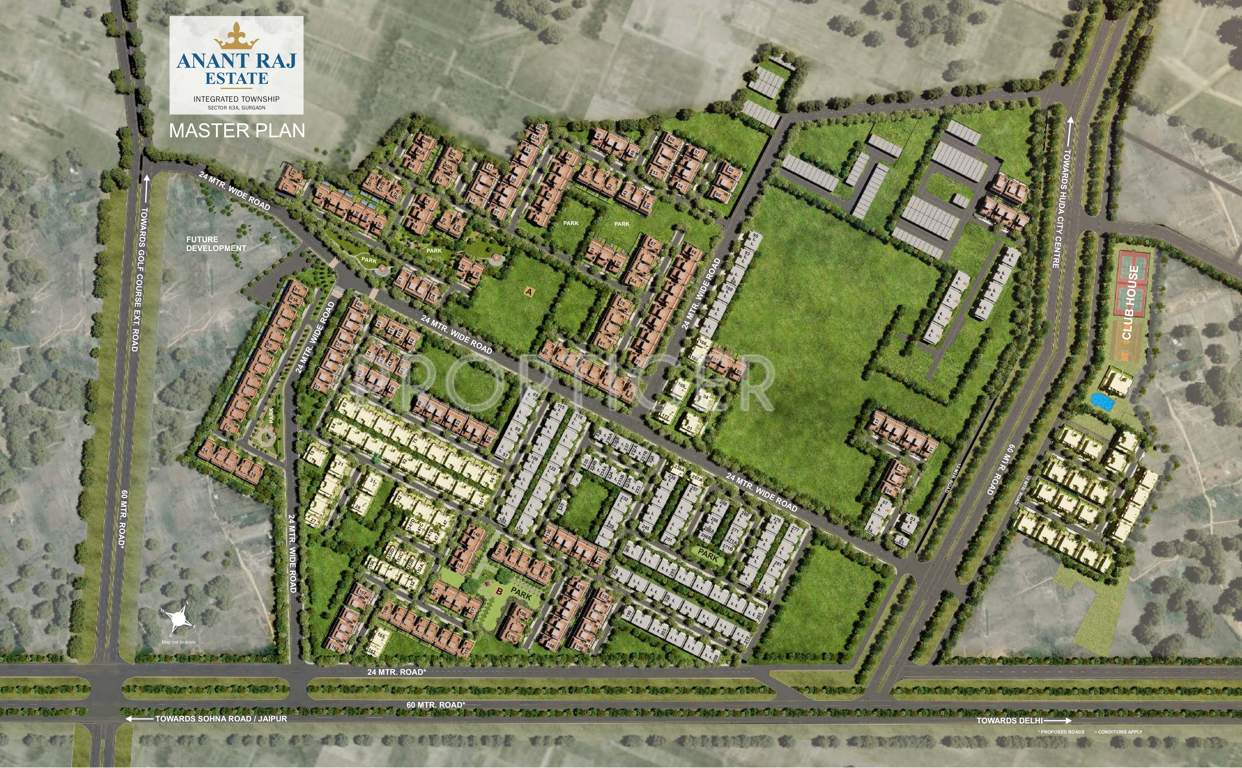  estate plots Images for Master Plan of Anant Anant Raj Estate Plots