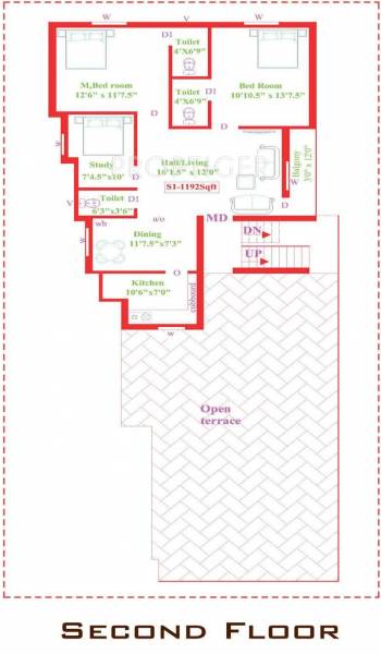 Wings Cluster Plan for 2nd Floor yashva-classichomes wings Cluster Plan
