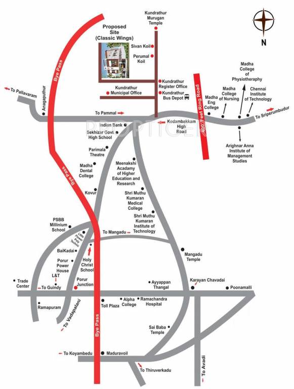 yashva classichomes wings Location Plan