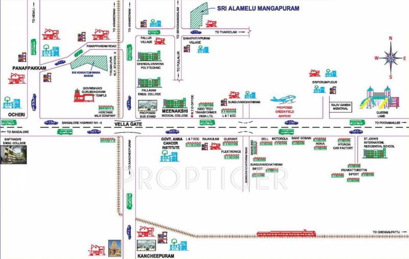 Images for Location Plan of Deepam Sri Alamelu Mangapuram