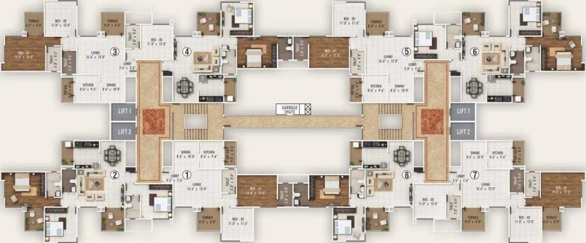  pebbles ii Images for Cluster Plan of Abhinav Pebbles II