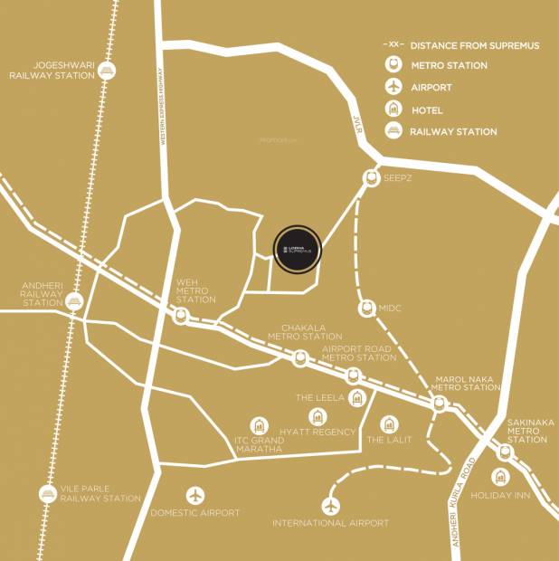 Images for Location Plan of Lodha Supremus