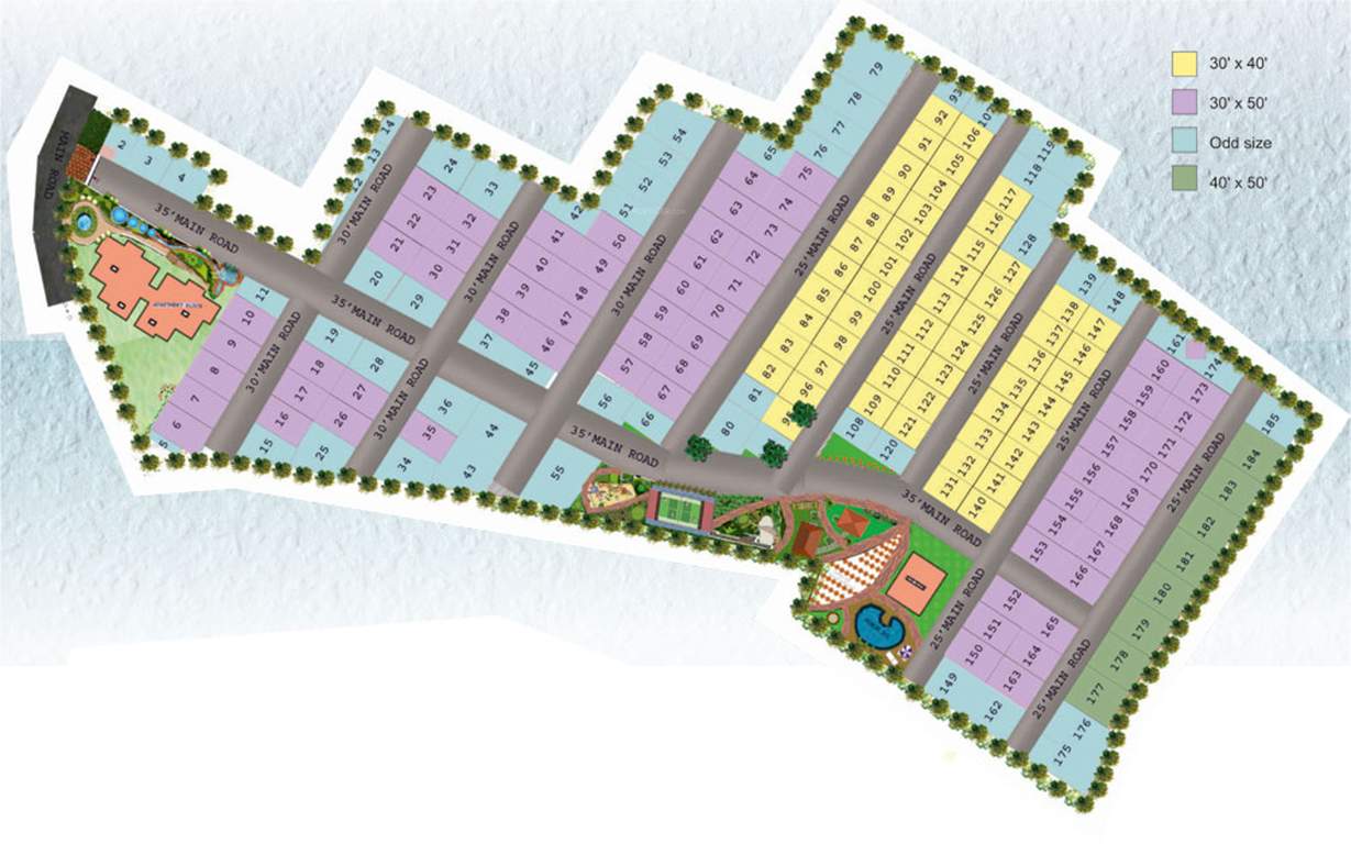  brindavan Images for Layout Plan of Isha Infra Brindavan