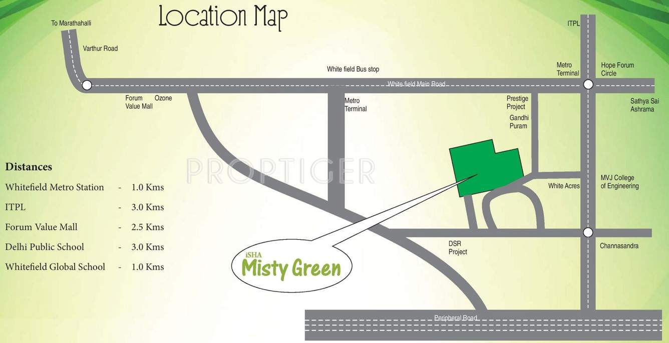  misty green Images for Location Plan of Isha Misty Green