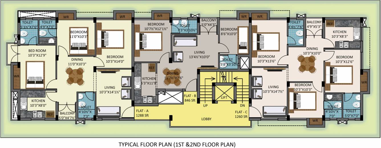 dev apartment lic nagar Cluster Plan