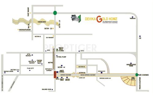  gold-homz Images for Location Plan of Devika Gold Homz
