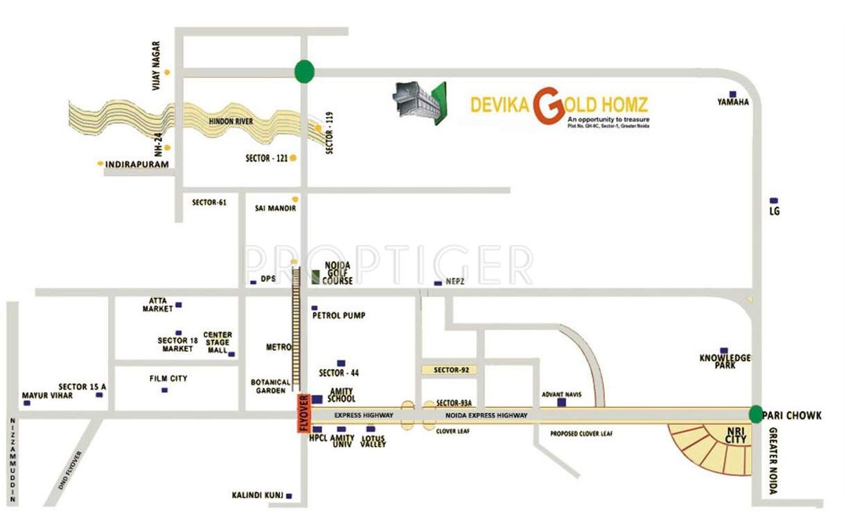 gold homz Images for Location Plan of Devika Gold Homz