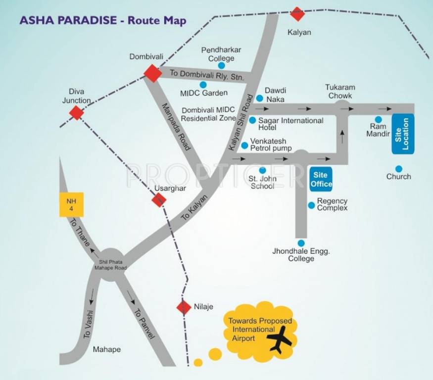 Ashapura Construction Asha Paradise Location Plan
