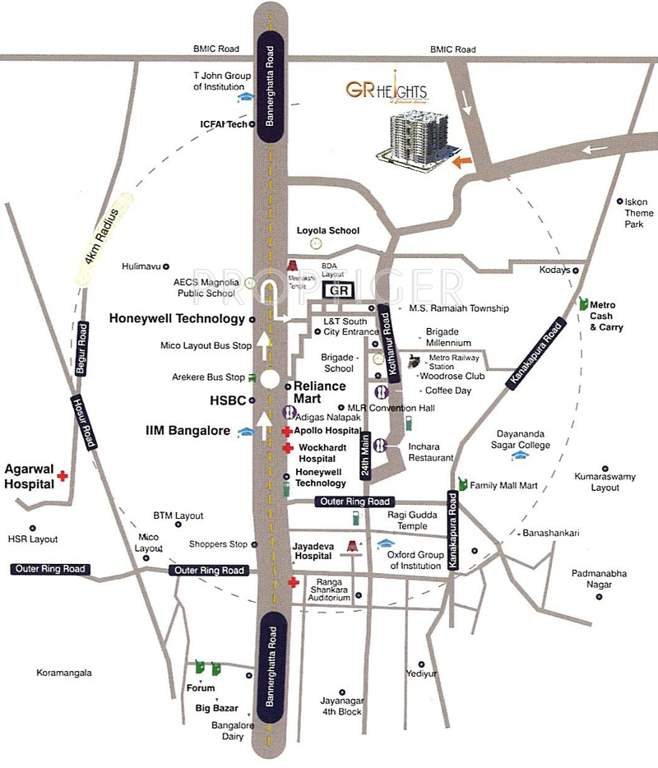 heights Images for Location Plan of GR Heights