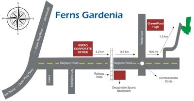  gardenia Images for Location Plan of Ferns Gardenia