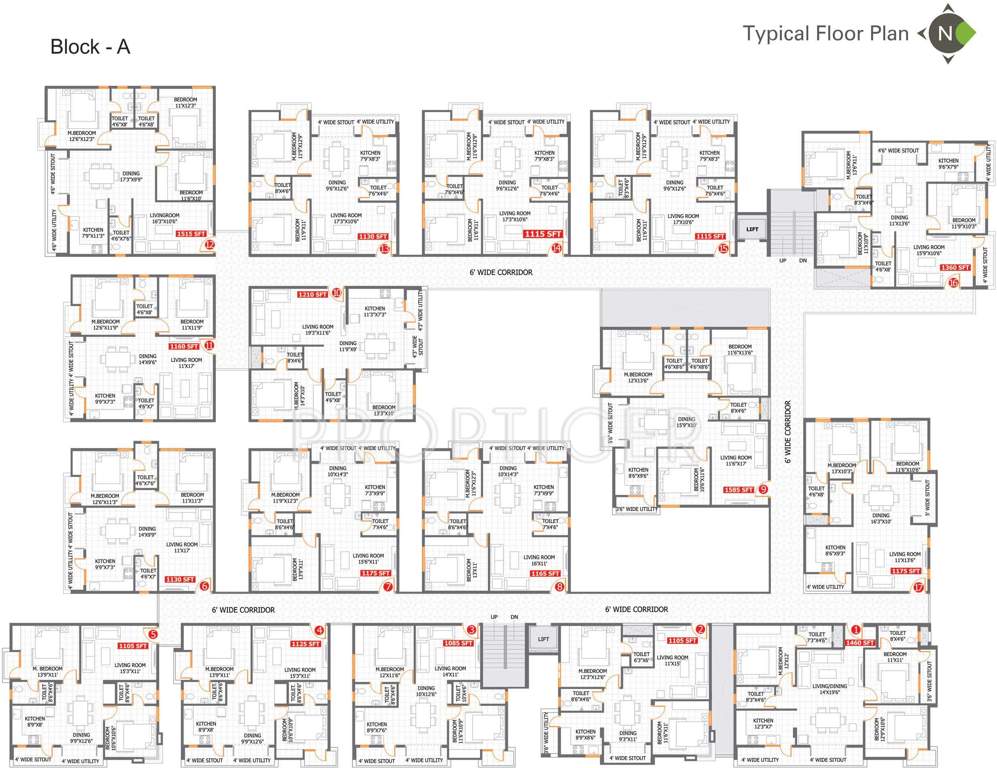 Images for Cluster Plan of Dwarakamai Olive Apartments
