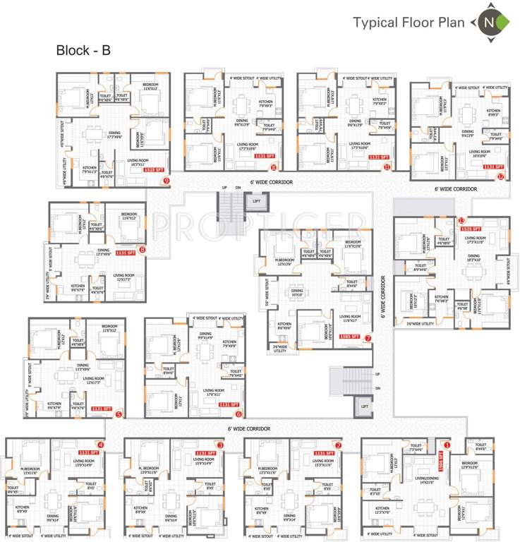 Images for Cluster Plan of Dwarakamai Olive Apartments