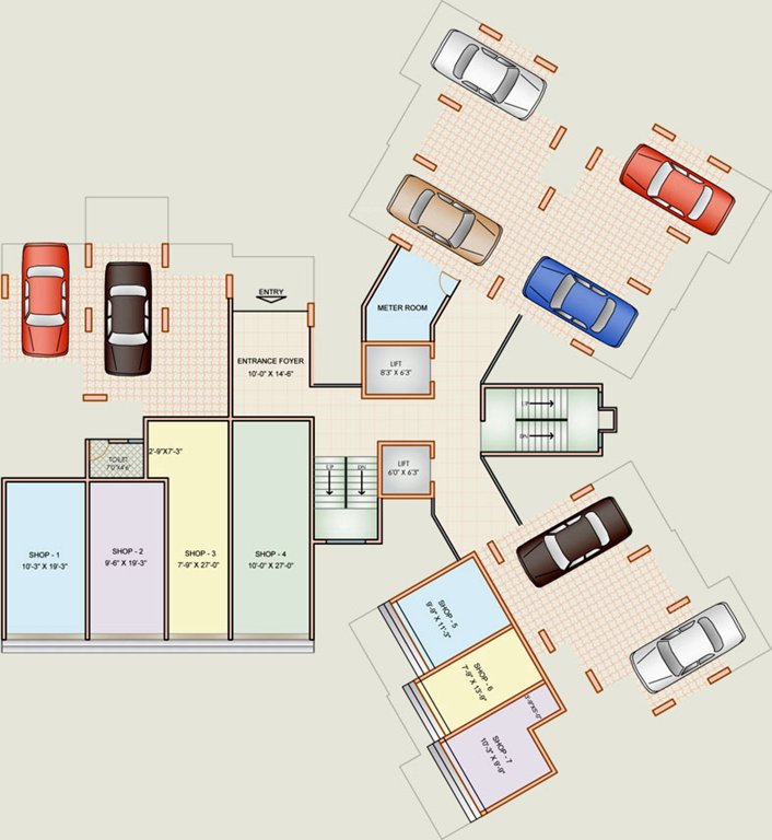  height Images for Cluster Plan of Charms Height