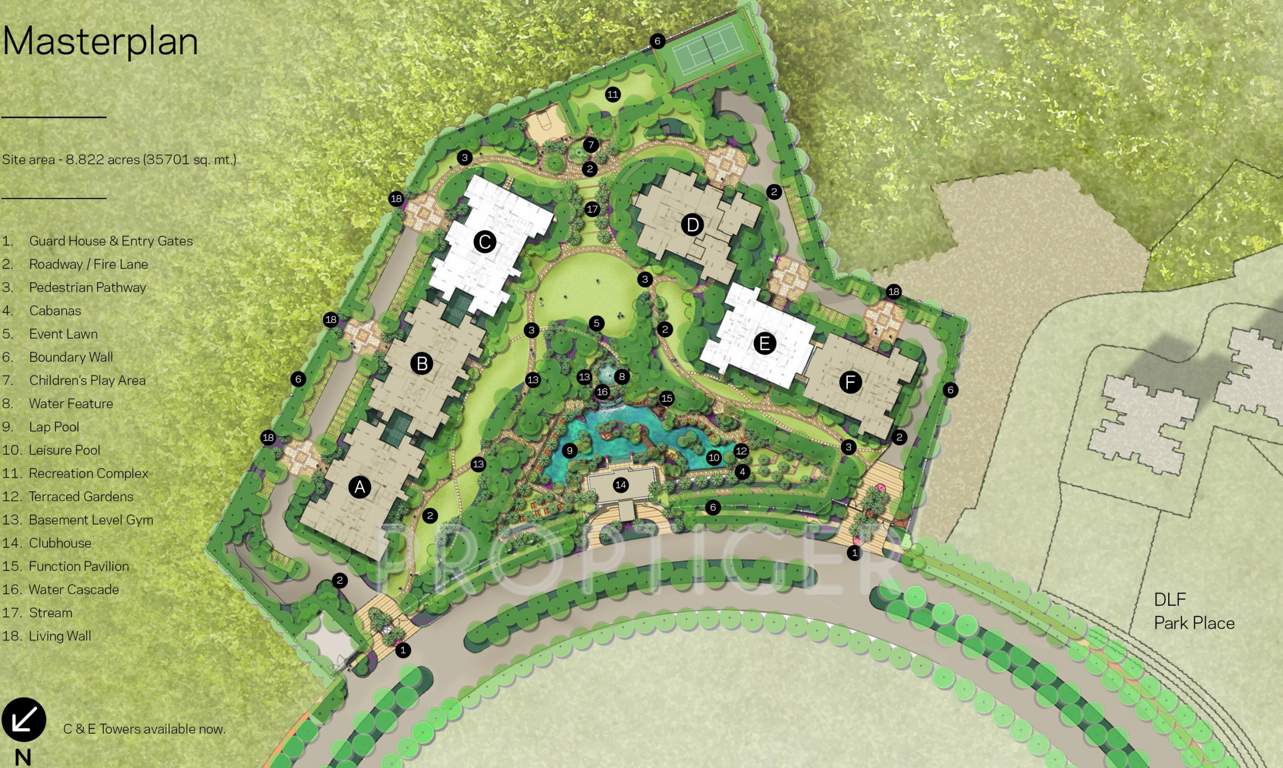 the crest Images for Master Plan of DLF The Crest