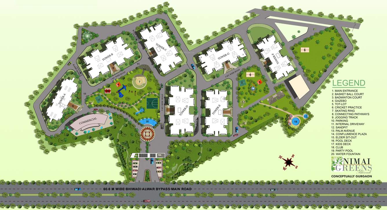 greens Images for Master Plan of Nimai Greens