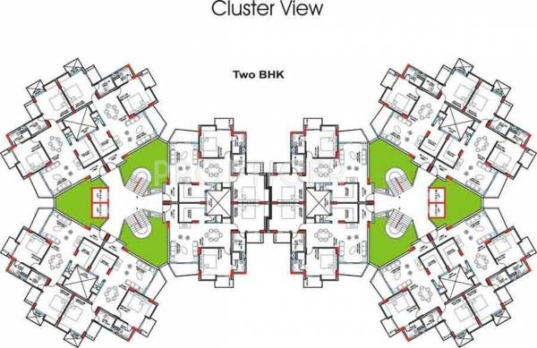  grand-savanna Tower A typical Cluster Plan