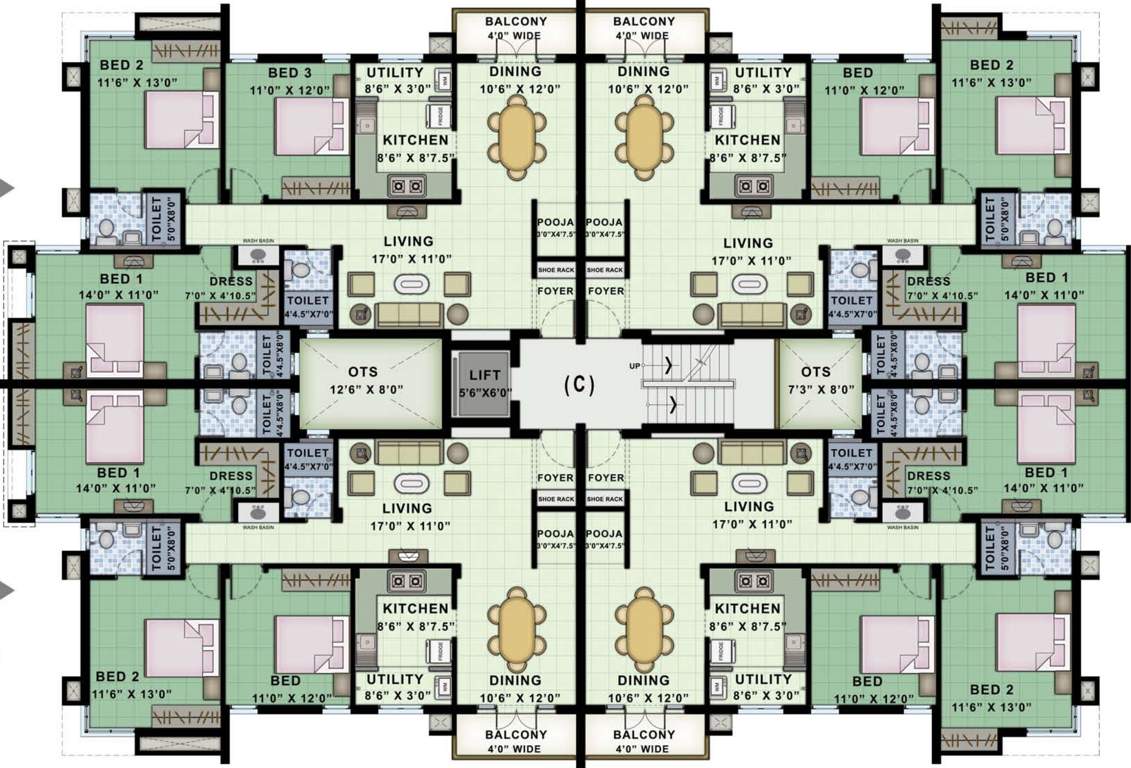  geethanjali Images for Cluster Plan of Landmark Geethanjali