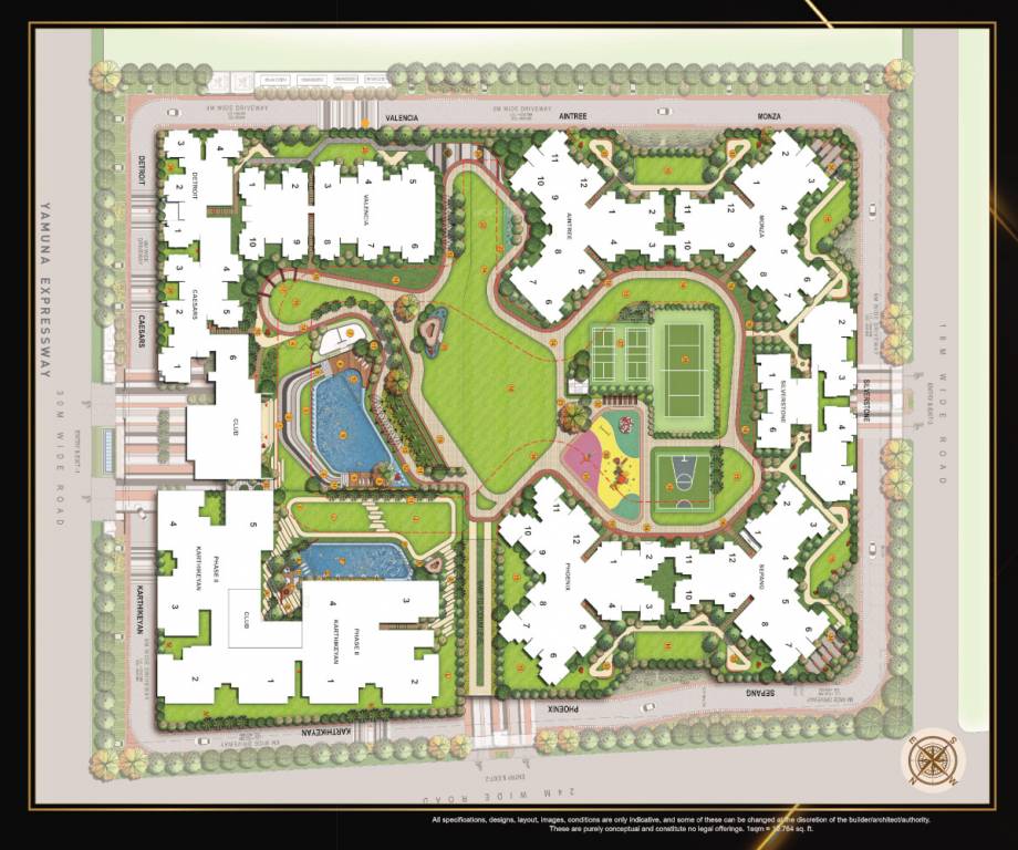  oasis grandstand Layout Plan