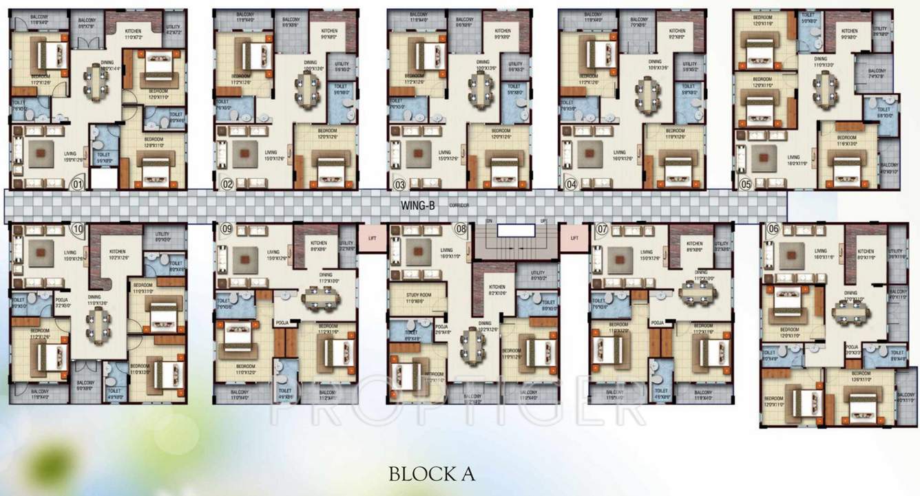  green woods Images for Cluster Plan of Charitha Green Woods