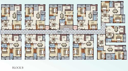  green-woods Images for Cluster Plan of Charitha Green Woods