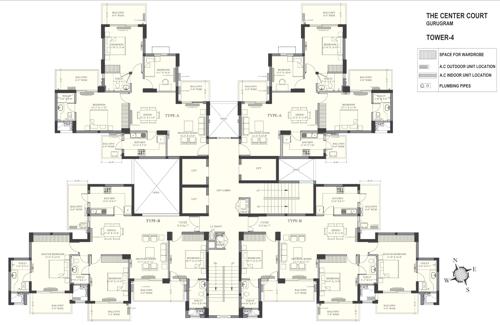  landcraft-the-center-court Cluster Plan