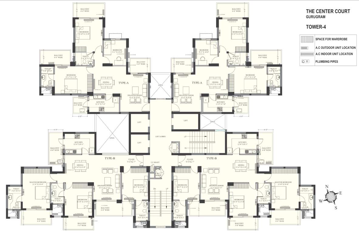 landcraft the center court Cluster Plan