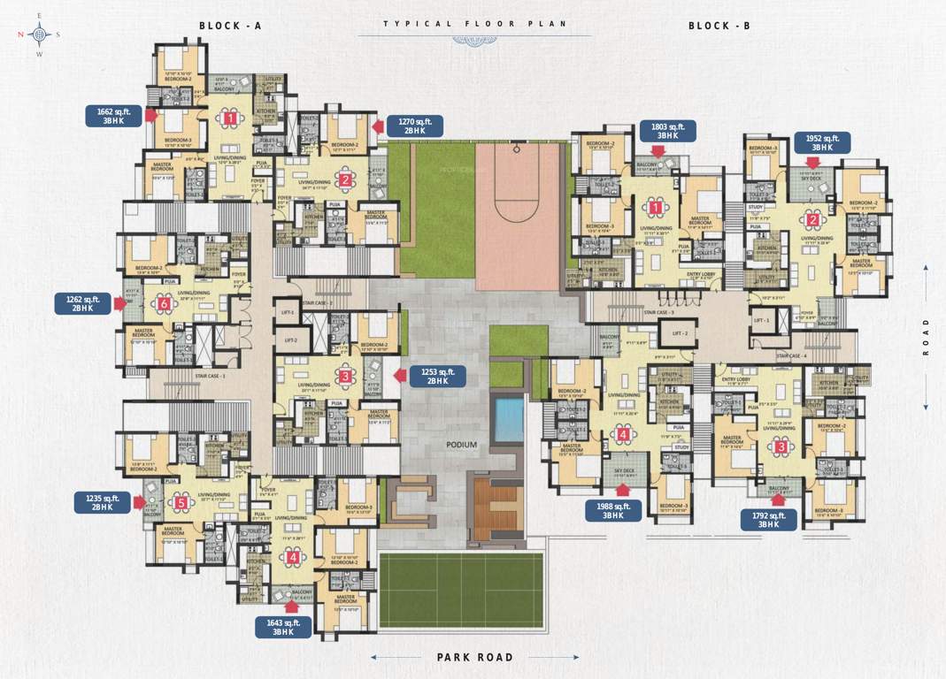  park tower Images for Cluster Plan of Newry Park Tower