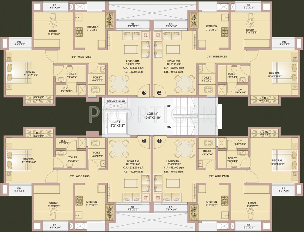 Images for Cluster Plan of Squarefeet Grace Square