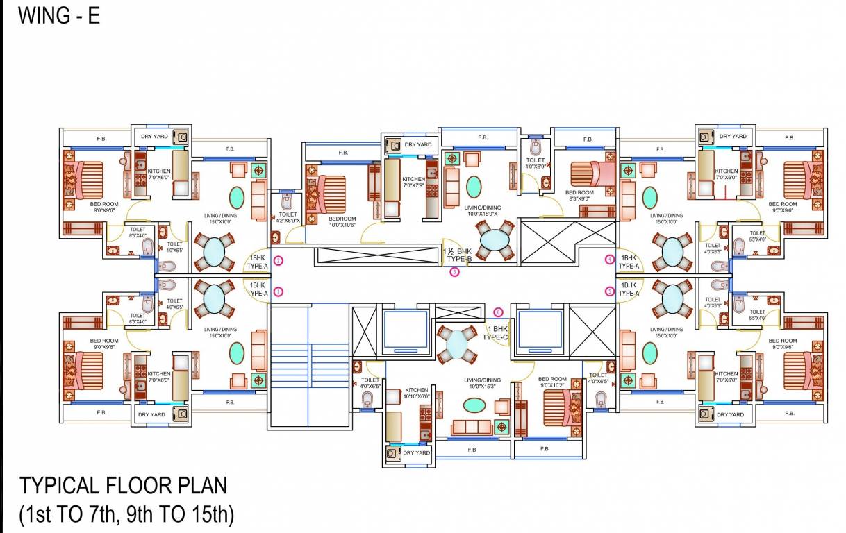 acropolis Wing E Cluster Plan