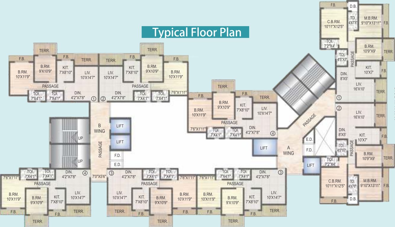  utopia Images for Cluster Plan of Siddhivinayak Utopia