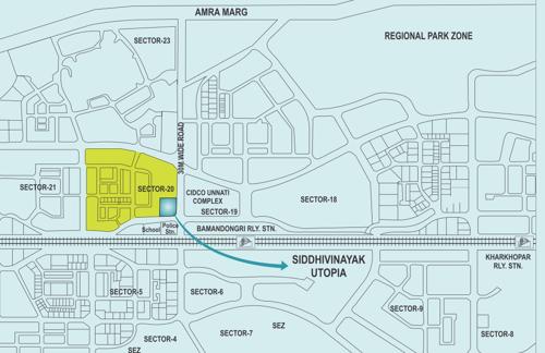  utopia Images for Location Plan of Siddhivinayak Utopia