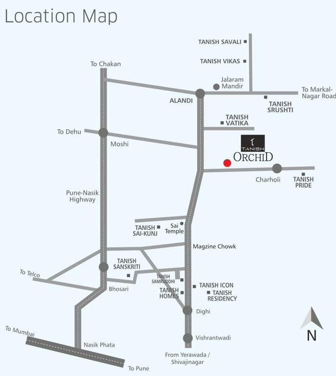 orchid Images for Location Plan of Tanish Tanish Orchid