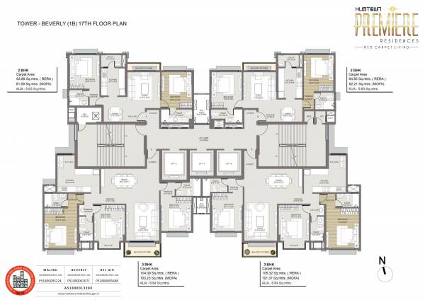  the-grove Tower 2 Cluster Plan for Typical Floor