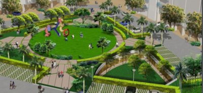 Children's play area green-escape Children's play area