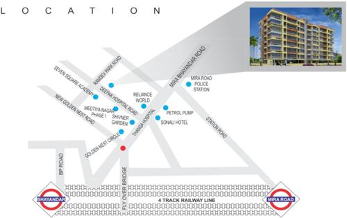  excellency Images for Location Plan of Shreedham Excellency