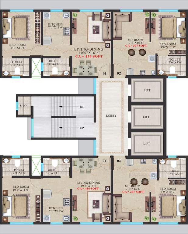 sky heights Images for Cluster Plan of Crescent Constructions Sky Heights