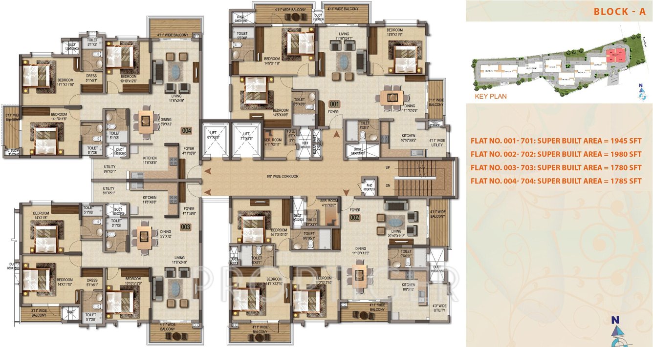 palms Images for Cluster Plan of Mittal Palms