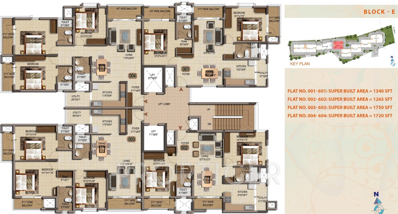 palms Images for Cluster Plan of Mittal Palms