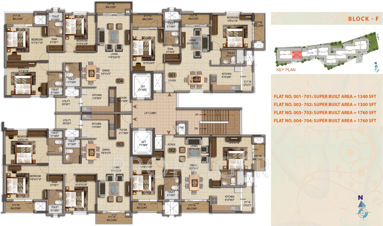 palms Images for Cluster Plan of Mittal Palms