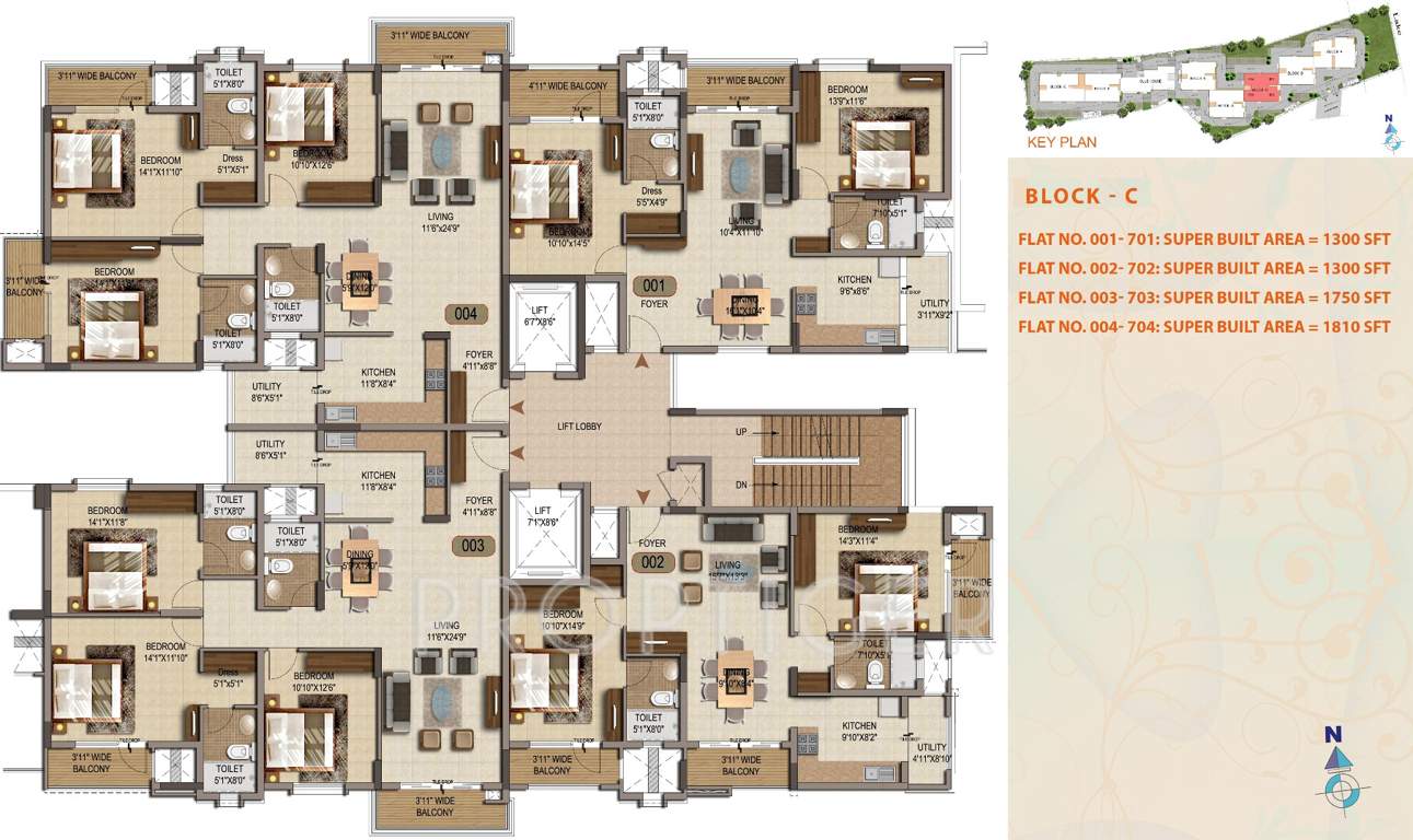 palms Images for Cluster Plan of Mittal Palms