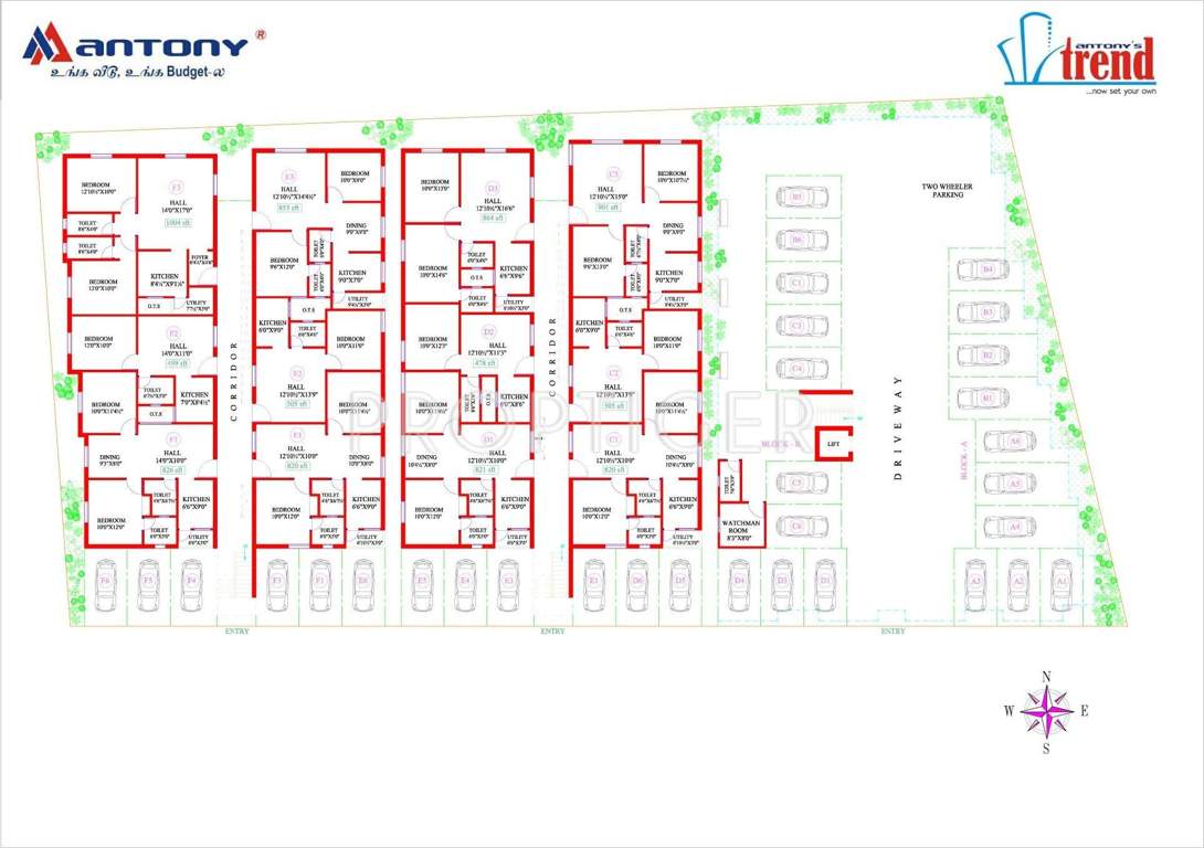 Antony Associates Trend Cluster  Plan of Ground Floor