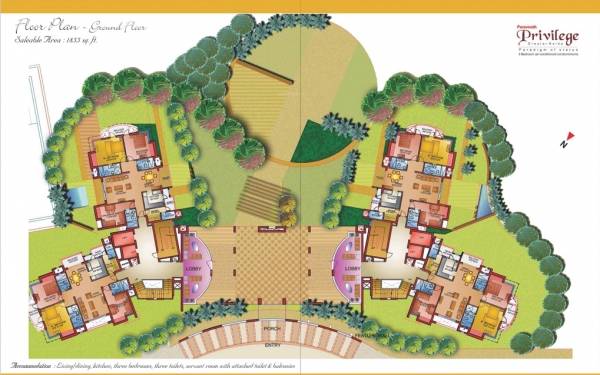 Tower 1 Cluster Plan for ground Floor privilege-phase-1 Tower 1 Cluster Plan for ground Floor
